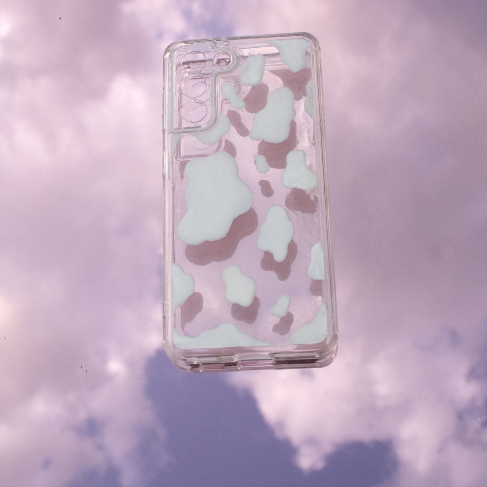 Cow Print Clear Phone Case